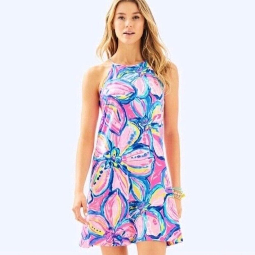 Lilly Pulitzer Sunset  The Sunny Side Margot Woman’s Size XL Dress - Picture 7 of 7